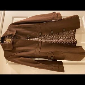 Tulle women’s brown pea coat